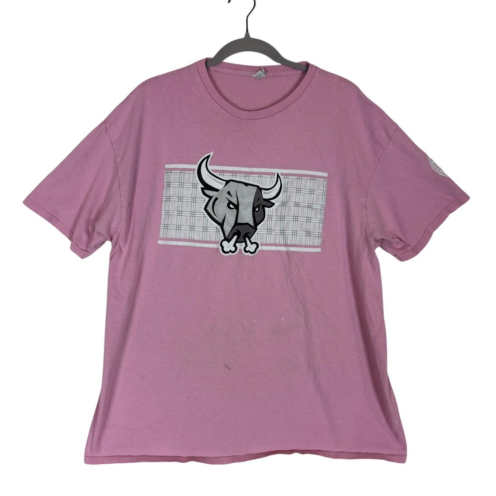 San Antonio Rampage Shirt Mens XL Pink Hockey RAMPAGE 18 Pink Ribbon Tee Top